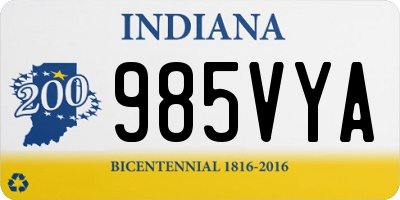 IN license plate 985VYA