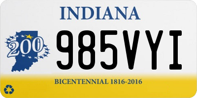 IN license plate 985VYI