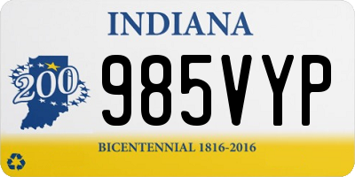 IN license plate 985VYP