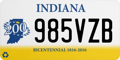 IN license plate 985VZB