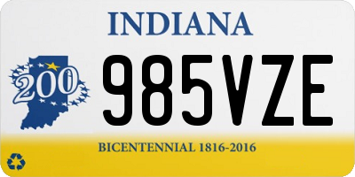 IN license plate 985VZE