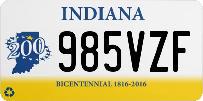 IN license plate 985VZF