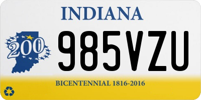 IN license plate 985VZU