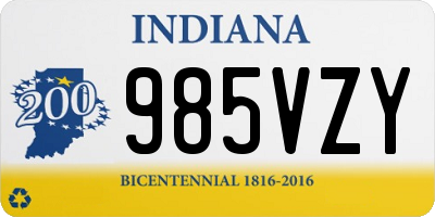 IN license plate 985VZY