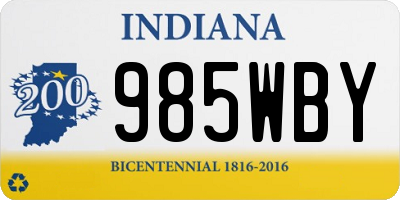 IN license plate 985WBY