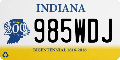 IN license plate 985WDJ