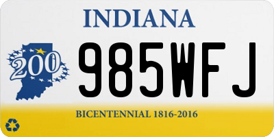 IN license plate 985WFJ
