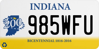 IN license plate 985WFU