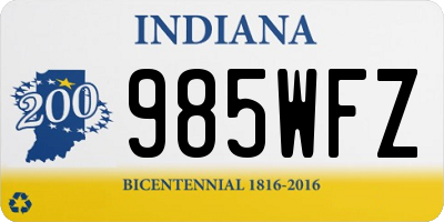 IN license plate 985WFZ