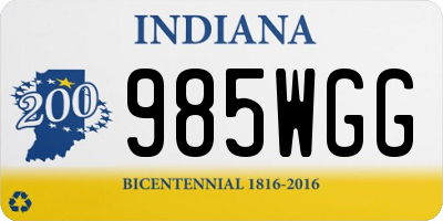 IN license plate 985WGG