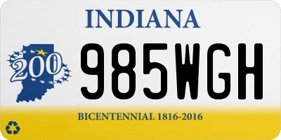 IN license plate 985WGH