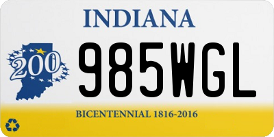 IN license plate 985WGL