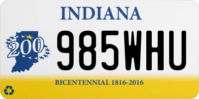 IN license plate 985WHU