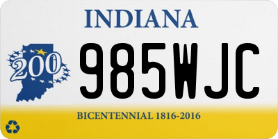 IN license plate 985WJC