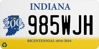 IN license plate 985WJH