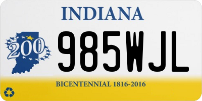 IN license plate 985WJL