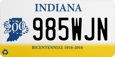 IN license plate 985WJN