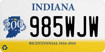 IN license plate 985WJW