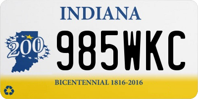 IN license plate 985WKC