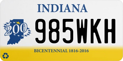 IN license plate 985WKH