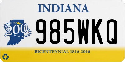 IN license plate 985WKQ