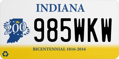 IN license plate 985WKW