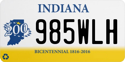 IN license plate 985WLH