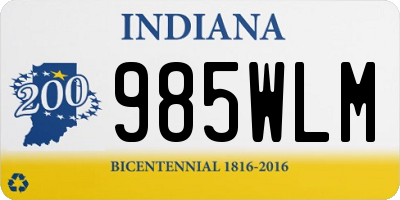 IN license plate 985WLM