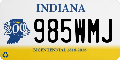 IN license plate 985WMJ