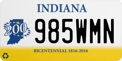 IN license plate 985WMN