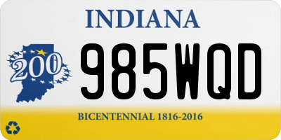 IN license plate 985WQD
