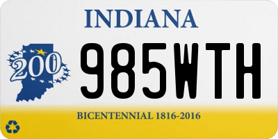 IN license plate 985WTH