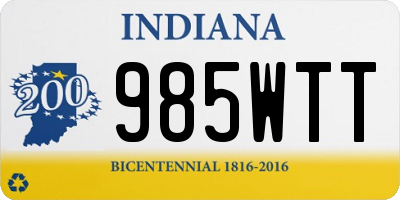 IN license plate 985WTT