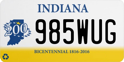 IN license plate 985WUG