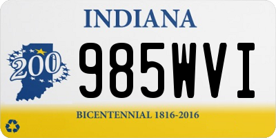 IN license plate 985WVI