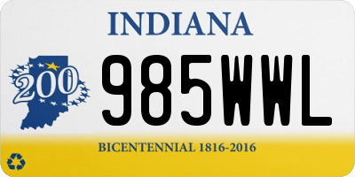 IN license plate 985WWL