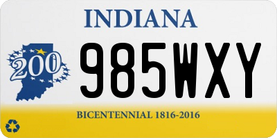 IN license plate 985WXY