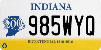 IN license plate 985WYQ