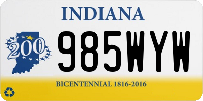 IN license plate 985WYW