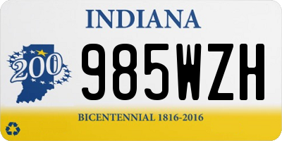 IN license plate 985WZH