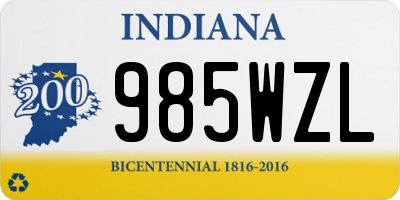 IN license plate 985WZL