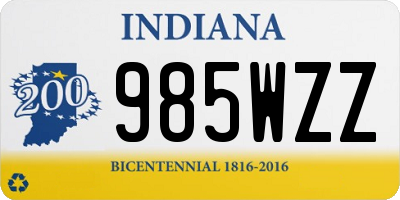 IN license plate 985WZZ