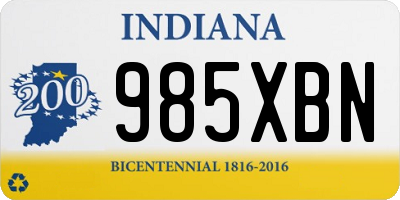 IN license plate 985XBN