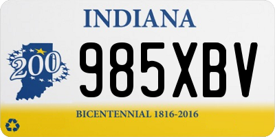 IN license plate 985XBV