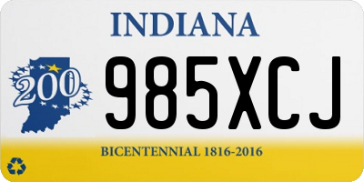 IN license plate 985XCJ