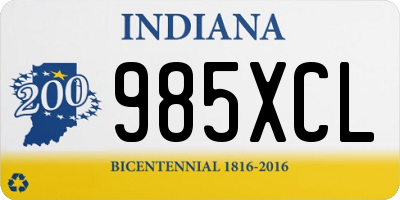 IN license plate 985XCL