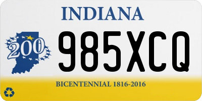 IN license plate 985XCQ