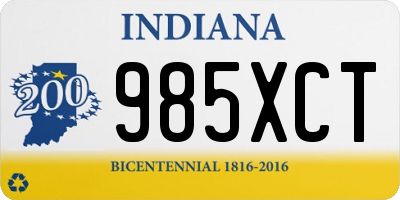 IN license plate 985XCT