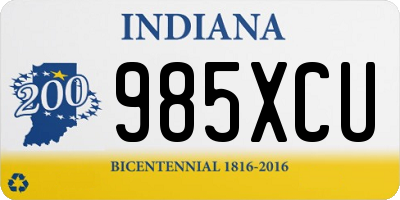 IN license plate 985XCU