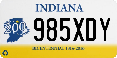 IN license plate 985XDY